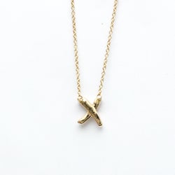 Tiffany X (Kiss) Pink Gold (18K) No Stone Men,Women Fashion Pendant Necklace (Pink Gold)