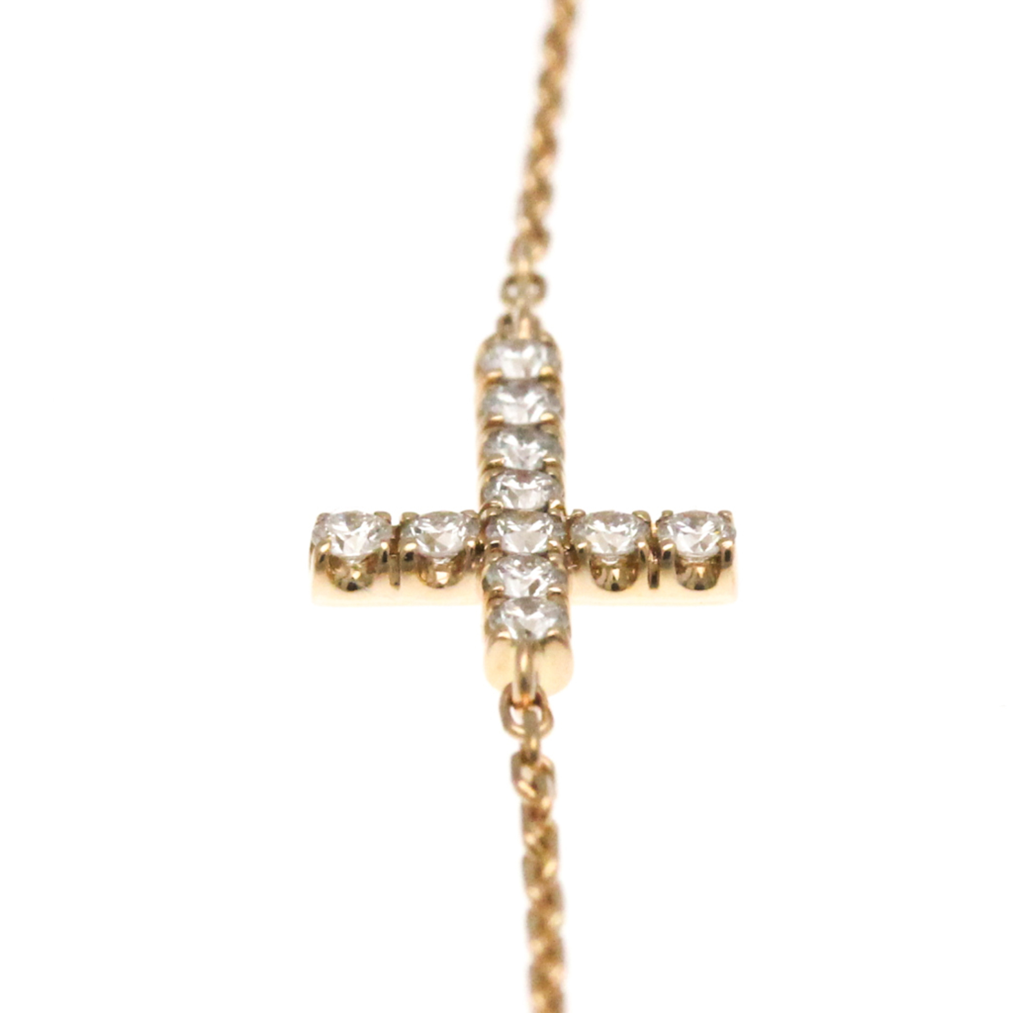 Cartier Symbol Cross Diamond Bracelet Pink Gold (18K) Diamond Charm Bracelet Pink Gold