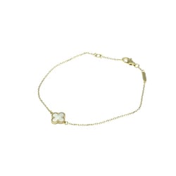 Van Cleef & Arpels Sweet Alhambra VCARF68800 Yellow Gold (18K) Shell Charm Bracelet Gold