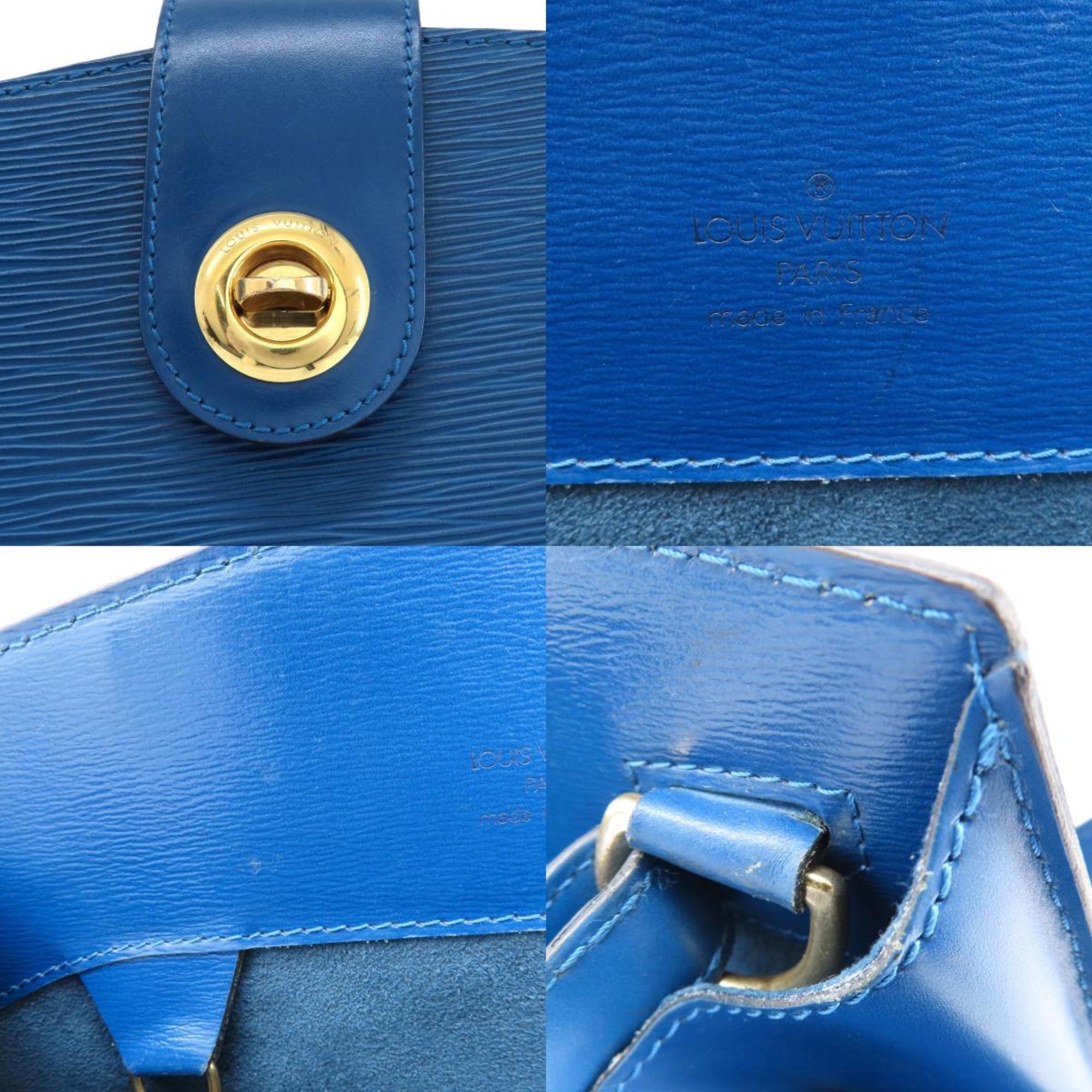 Louis Vuitton M52255 Cluny Toledo Blue Tote Bag Epi Leather Women's