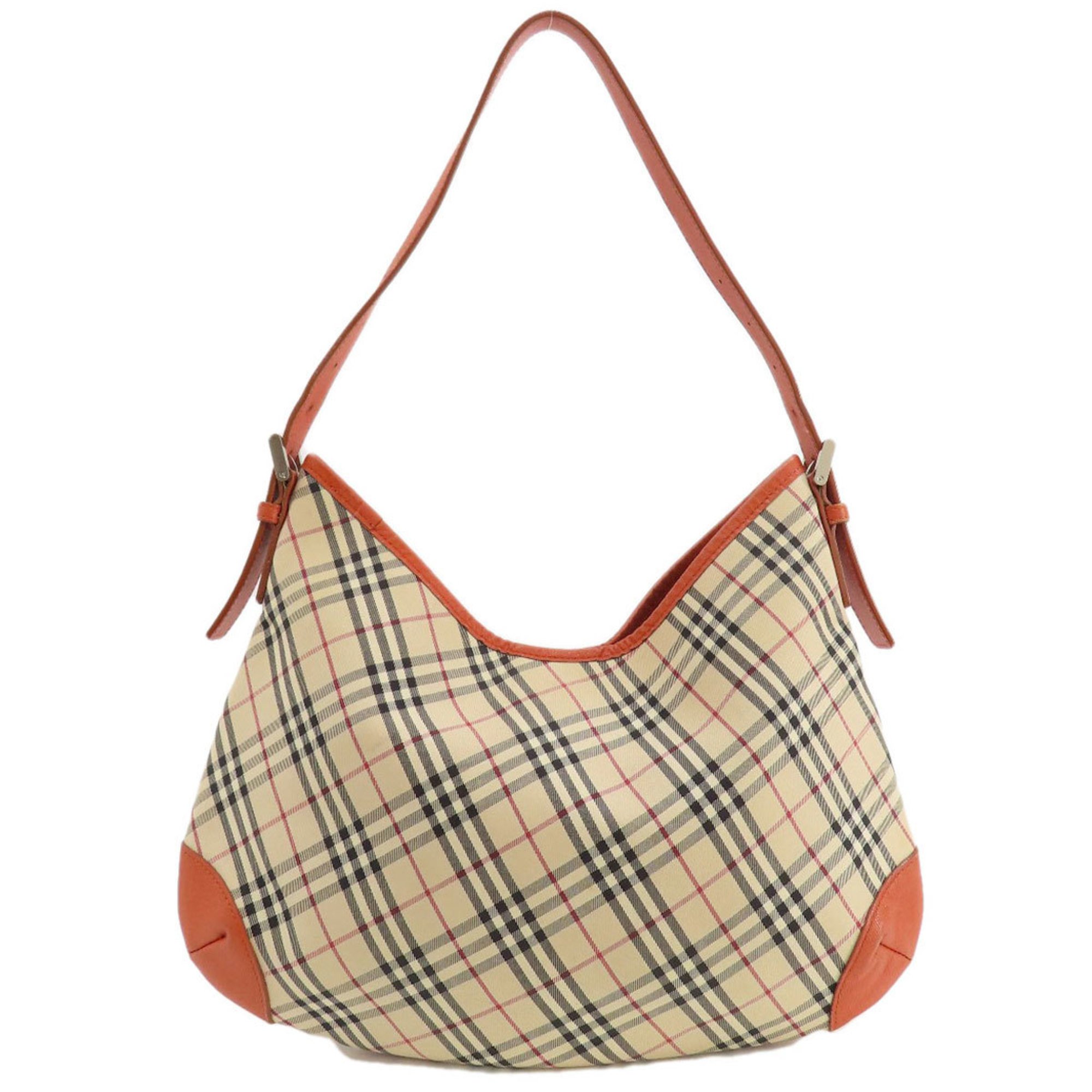 Burberry Nova Check Shoulder Bag Canvas Women's