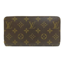 Louis Vuitton M60017 Zippy Wallet, Former Monogram Long Canvas, Women's