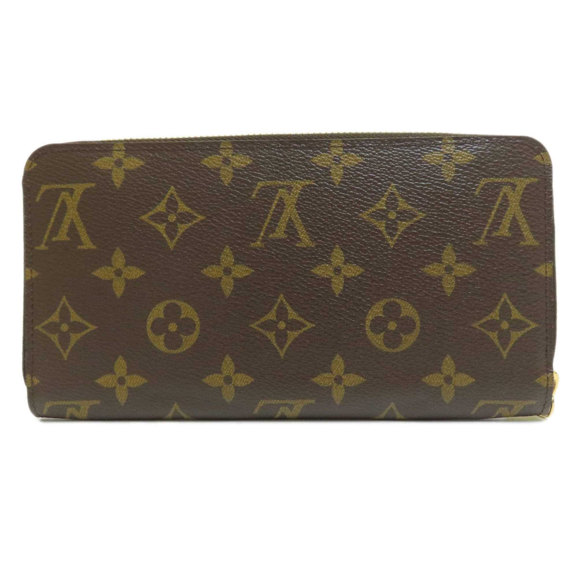 Louis Vuitton M60017 Zippy Wallet, Former Monogram Long Canvas, Women's