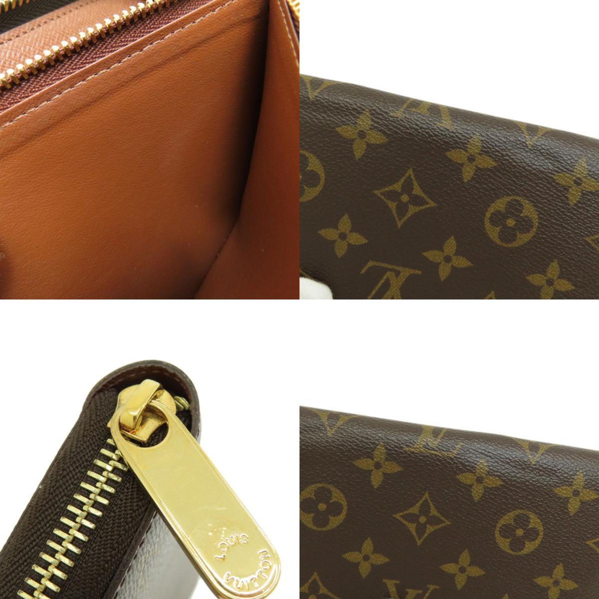 Louis Vuitton M60017 Zippy Wallet, Former Monogram Long Canvas, Women's