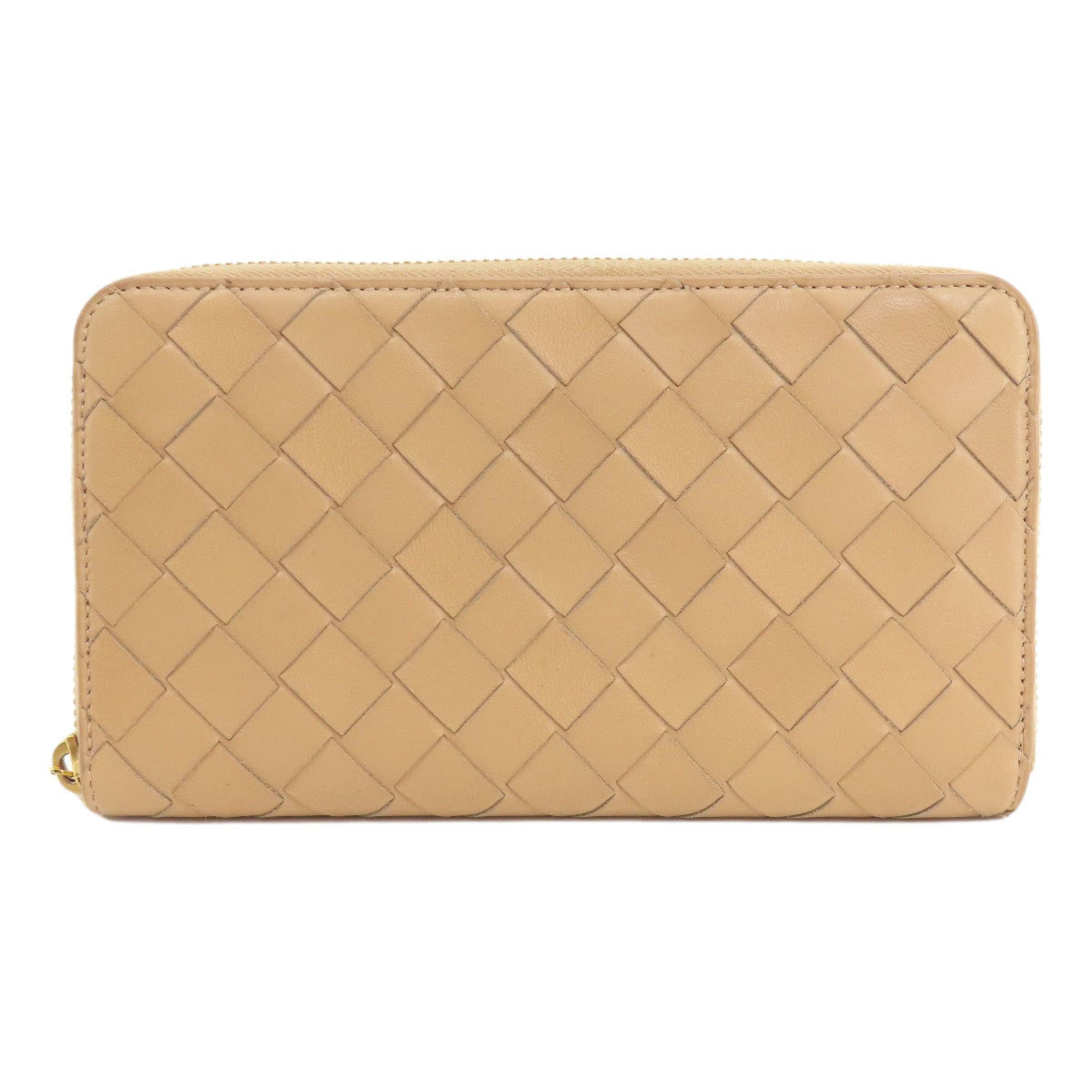 Bottega Veneta Intrecciato Long Wallet Calfskin Women's