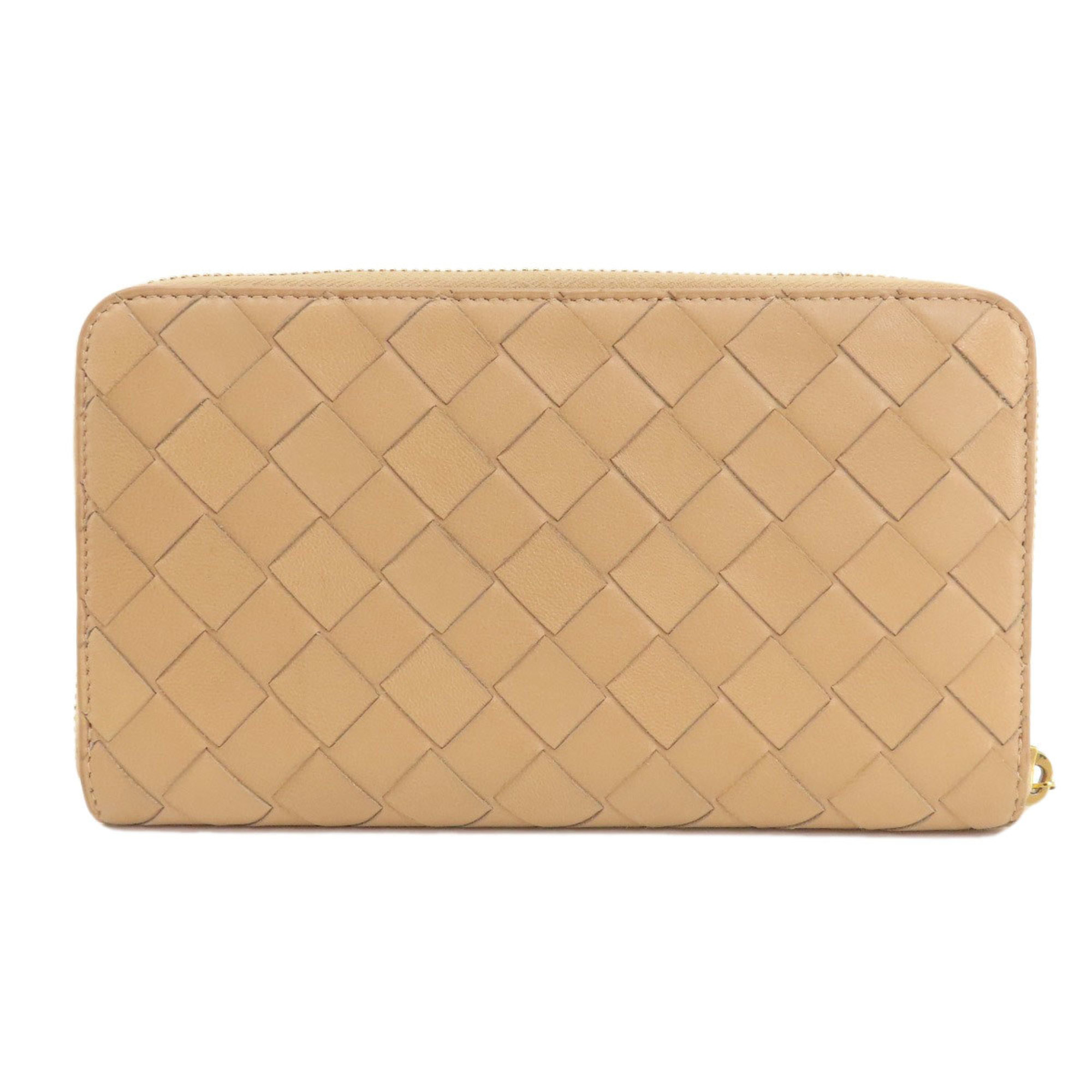 Bottega Veneta Intrecciato Long Wallet Calfskin Women's