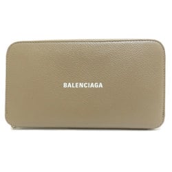 Balenciaga motif long wallet calfskin women's
