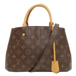 Louis Vuitton M41005 Montaigne BB Monogram Handbag Canvas Women's