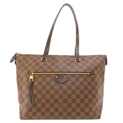 Louis Vuitton M41013 Iena MM Damier Ebene Tote Bag Canvas Women's