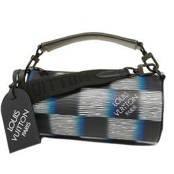 Louis Vuitton Handbag Epi Damier Rush Soft Polochon PM M23744 Blue Black Men's