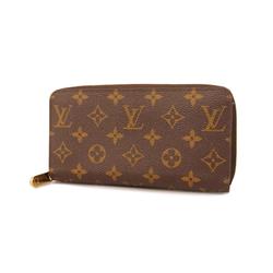 Louis Vuitton Long Wallet Monogram Zippy M41895 Fuchsia Ladies