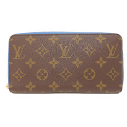 Louis Vuitton M63894 Zippy Wallet Monogram Blue Jean Long Canvas Women's