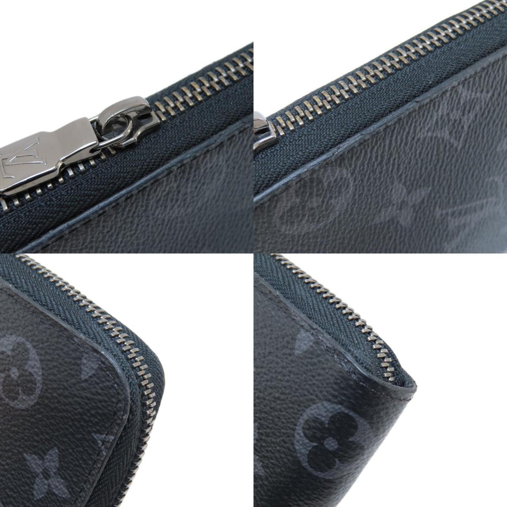 Louis Vuitton M62295 Zippy Wallet Vertical Long Monogram Eclipse Men's