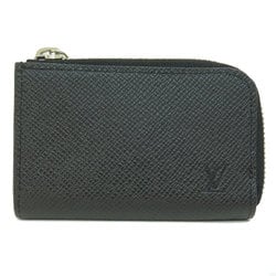 Louis Vuitton M63375 Porte Monnaie Jour Ardoise Wallet/Coin Case Taiga Leather Women's