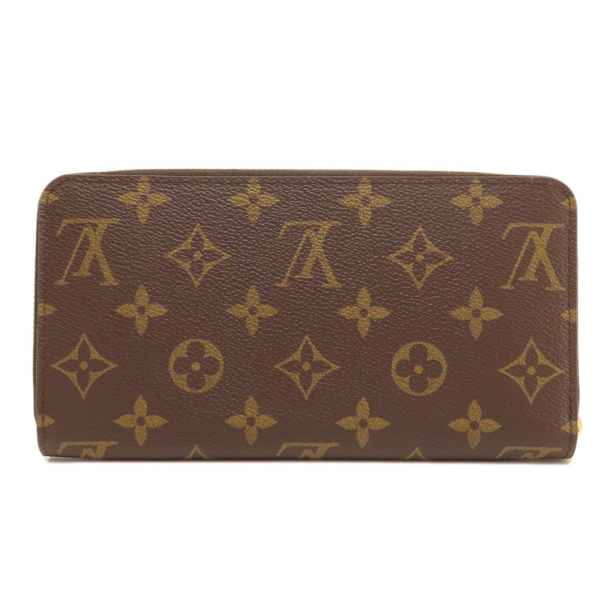 Louis Vuitton M41895 Zippy Wallet Monogram Fuchsia Long Canvas Women's