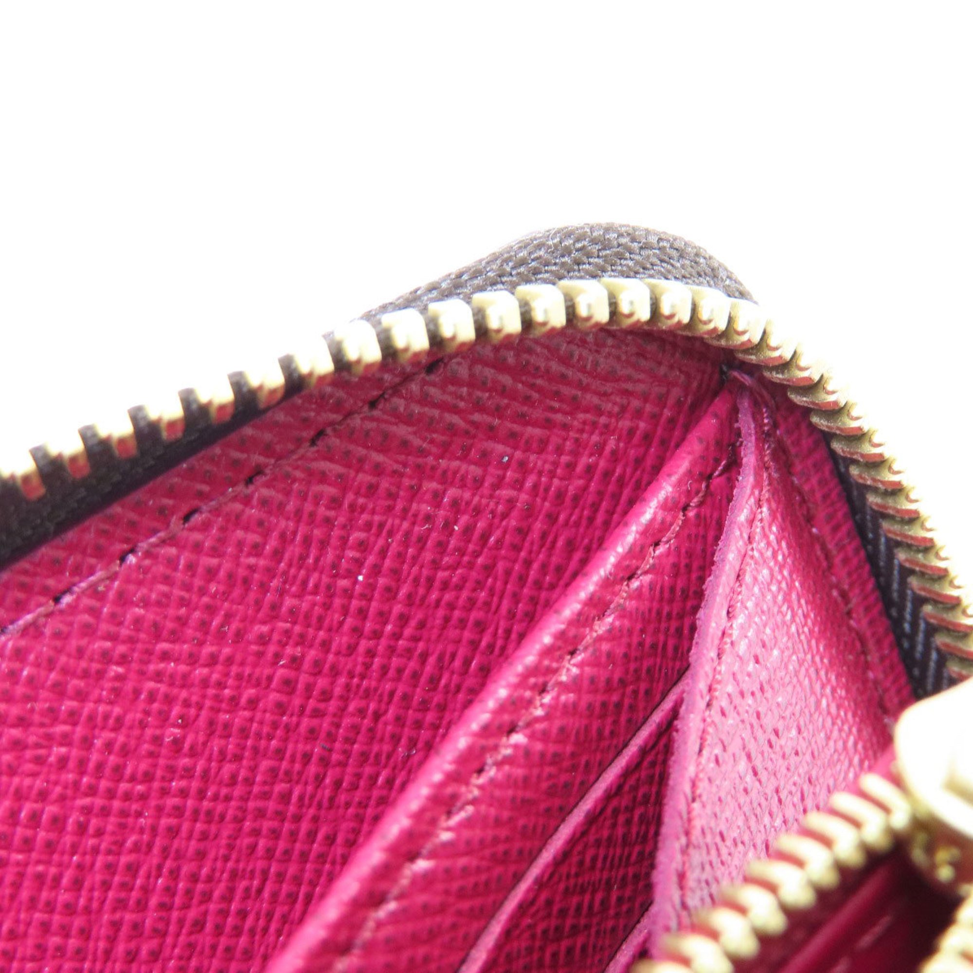 Louis Vuitton M41895 Zippy Wallet Monogram Fuchsia Long Canvas Women's