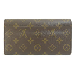 Louis Vuitton M62236 Portefeuille Sarah Monogram Coquelicot Long Wallet Canvas Women's