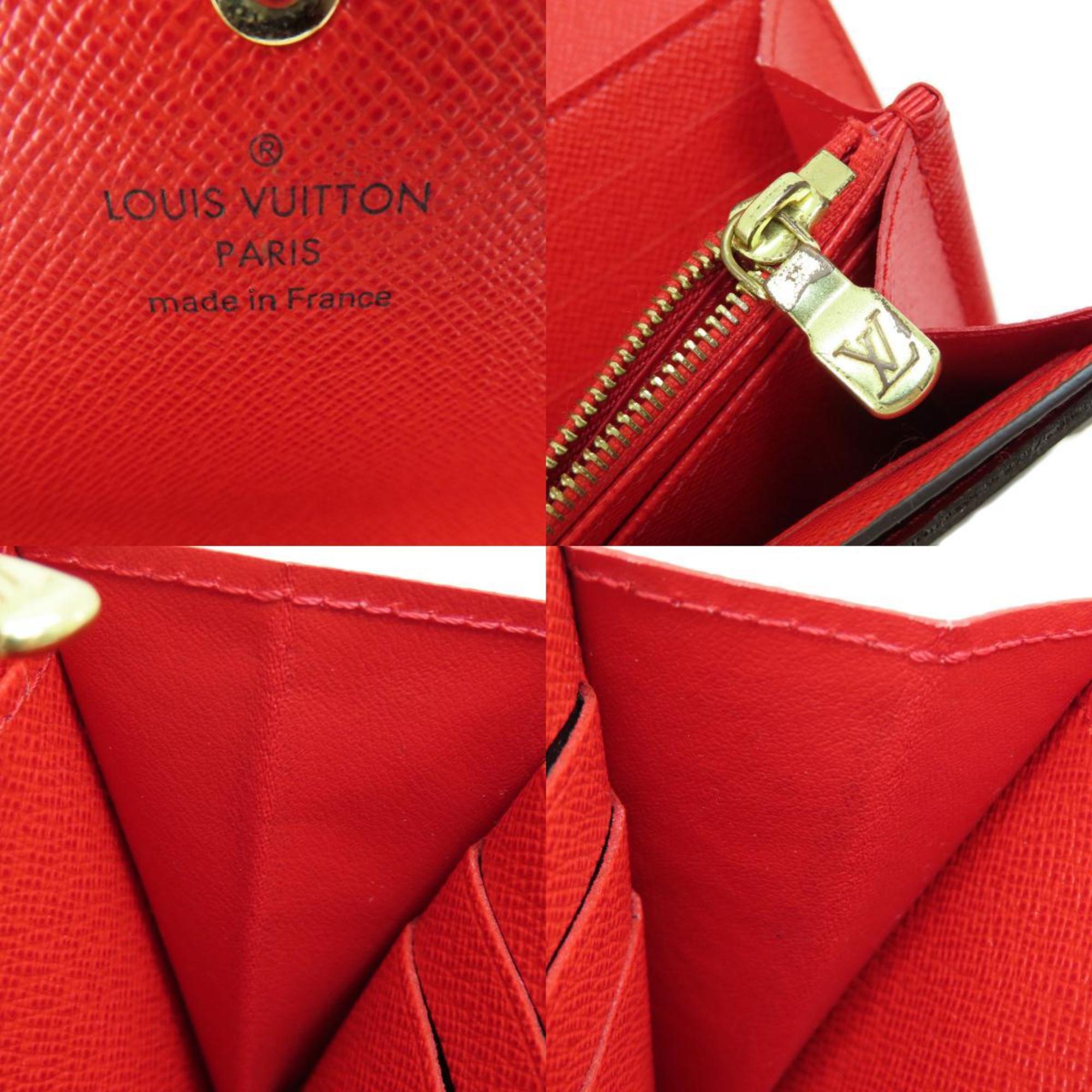 Louis Vuitton M62236 Portefeuille Sarah Monogram Coquelicot Long Wallet Canvas Women's