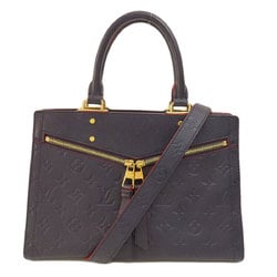 Louis Vuitton M54195 Three PM Marine Rouge Handbag Empreinte Women's