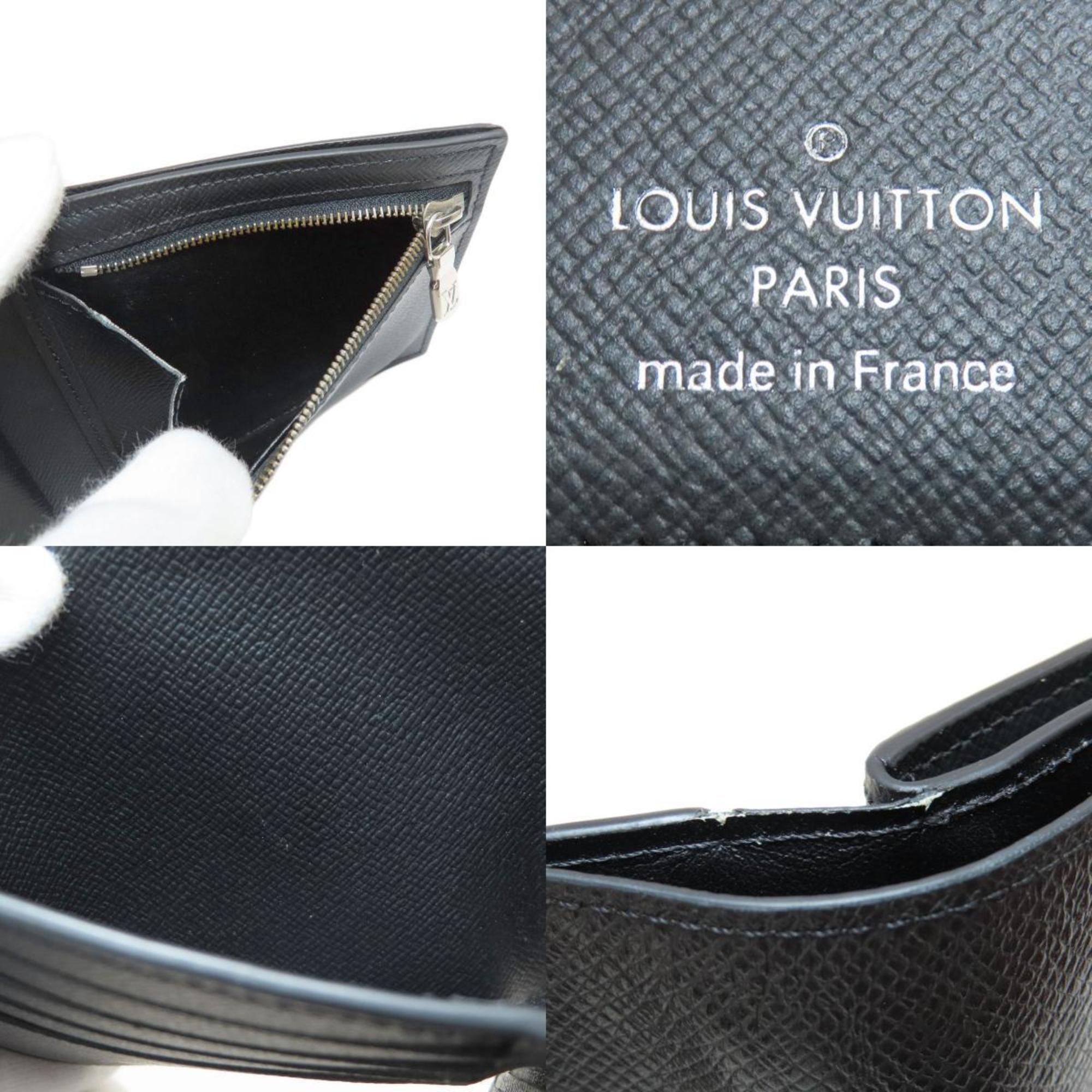 Louis Vuitton M62045 Portefeuille Amerigo NM Bi-fold Wallet Taiga Leather Men's