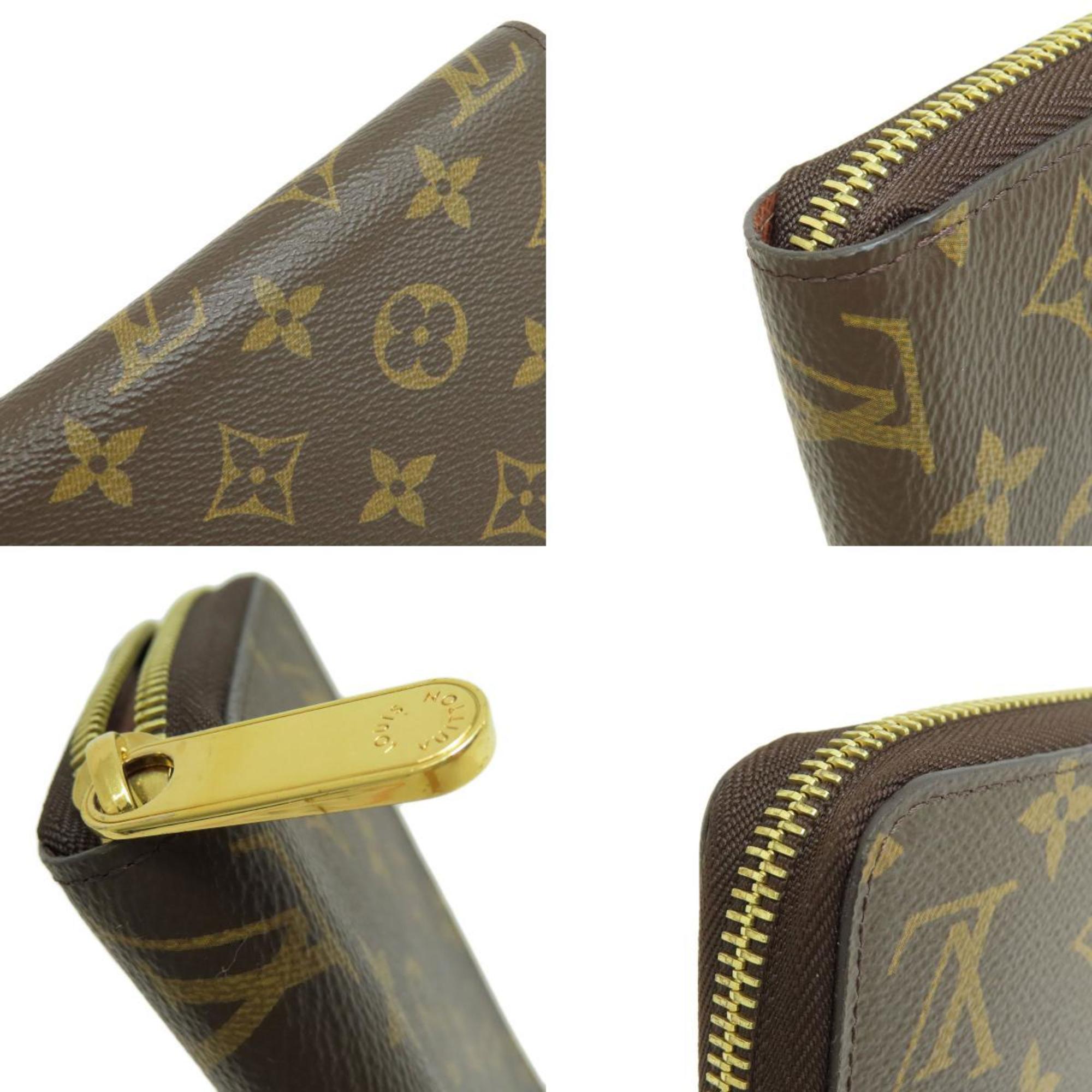 Louis Vuitton M42616 Zippy Wallet Monogram Long Canvas Women's