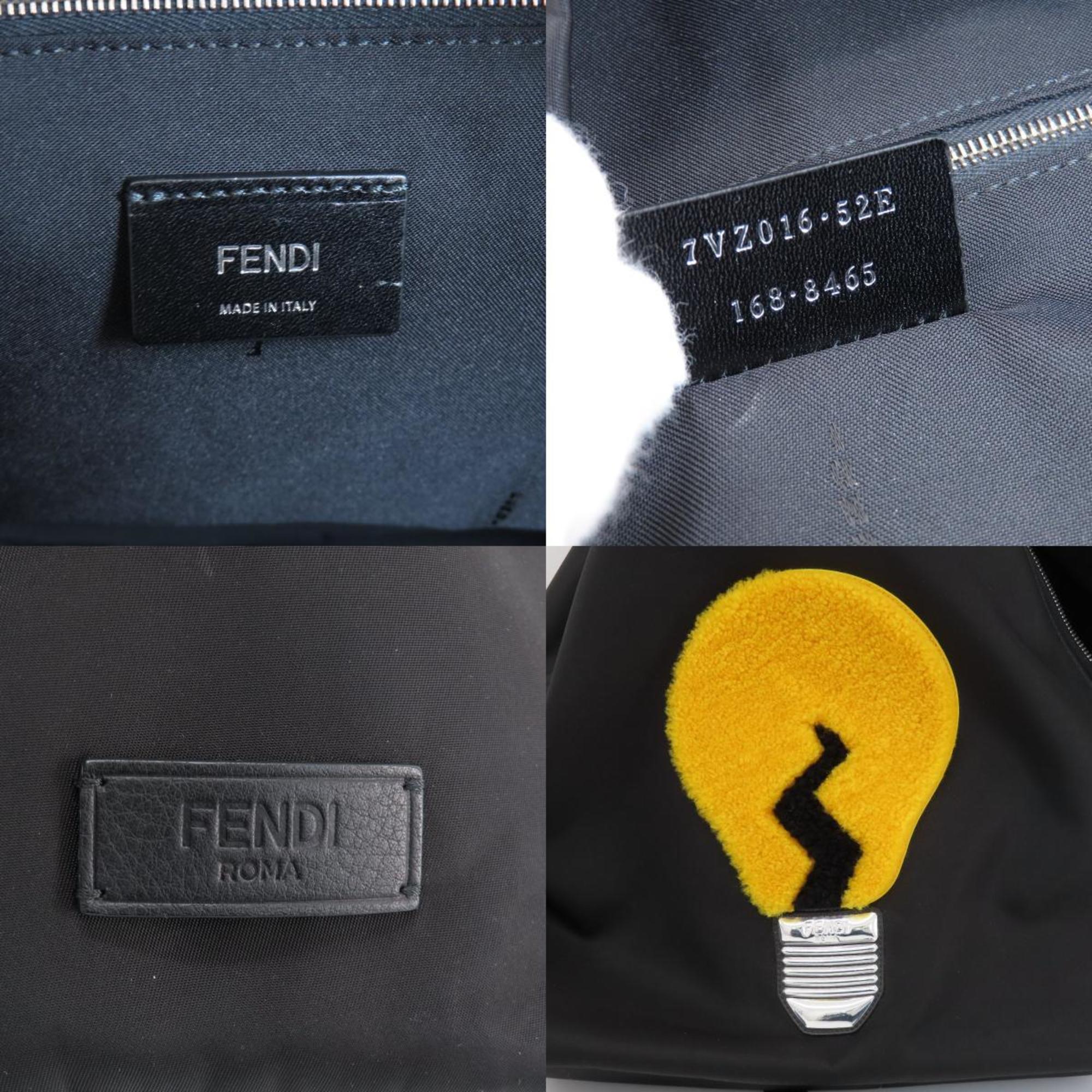 Fendi Light Bulb Applique Backpack/Daypack Nylon Material Men's Women's