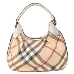 Burberry Nova Check Flower Embossed Handbag for Women