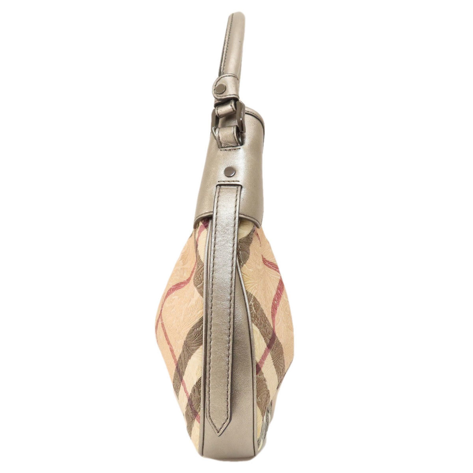 Burberry Nova Check Flower Embossed Handbag for Women