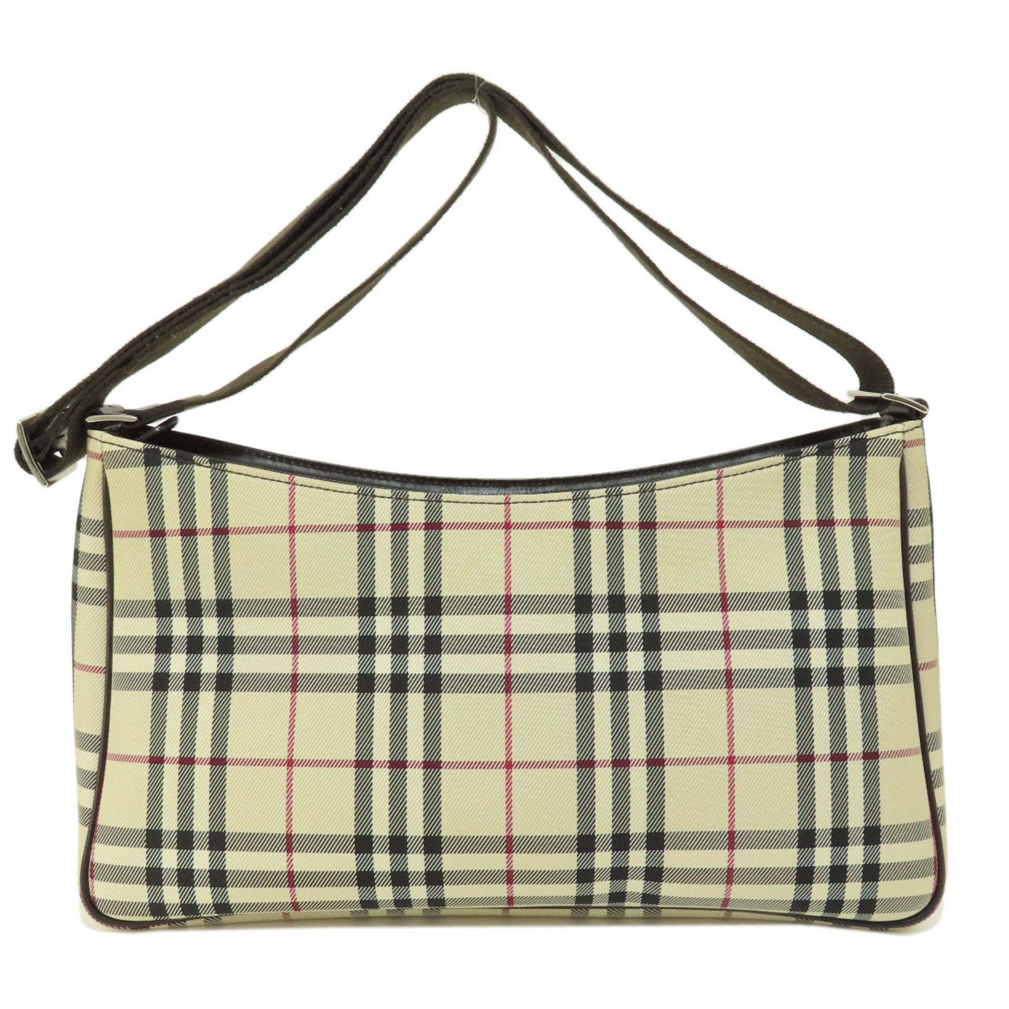 Burberry Nova Check Shoulder Bag Canvas Women's