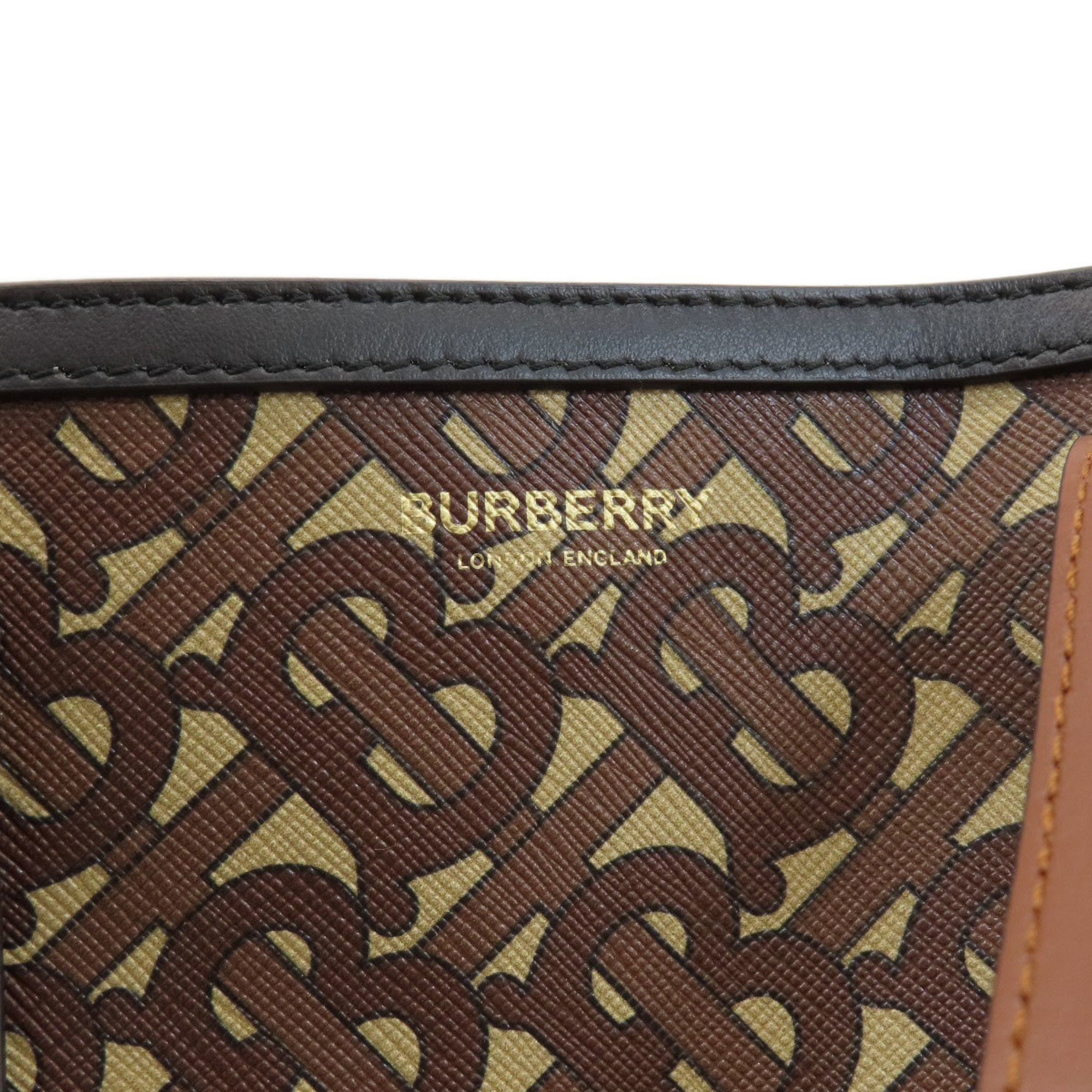 Burberry B Tote Bag Leather Women's