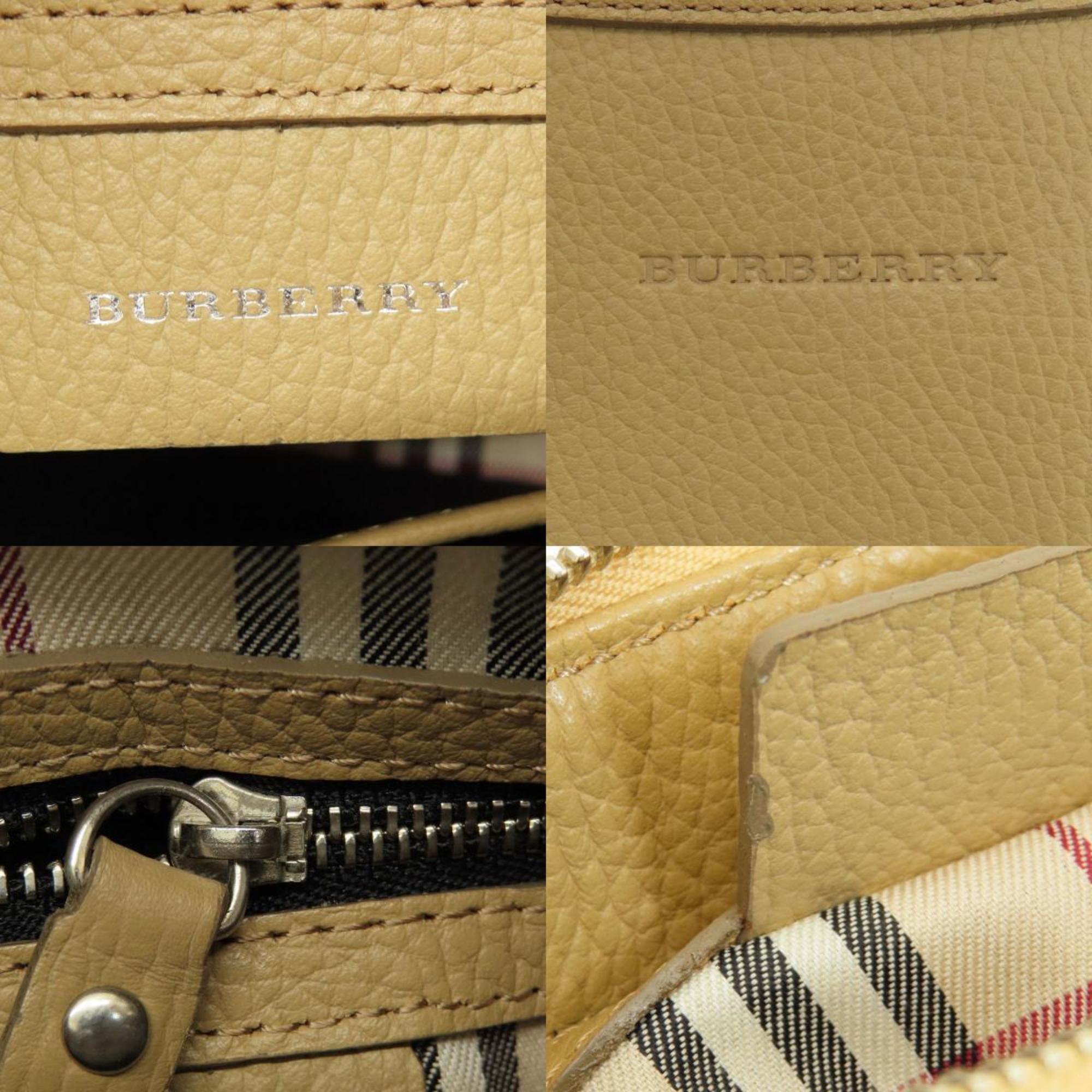 Burberry embossed shoulder bag leather ladies