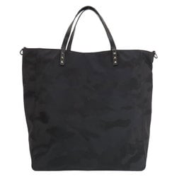 Valentino camouflage pattern studded tote bag nylon material women's