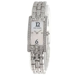 Harry Winston 332LQW Avenue C Diamond Watch, K18 White Gold, K18WG, Diamond, Women's