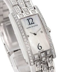 Harry Winston 332LQW Avenue C Diamond Watch, K18 White Gold, K18WG, Diamond, Women's