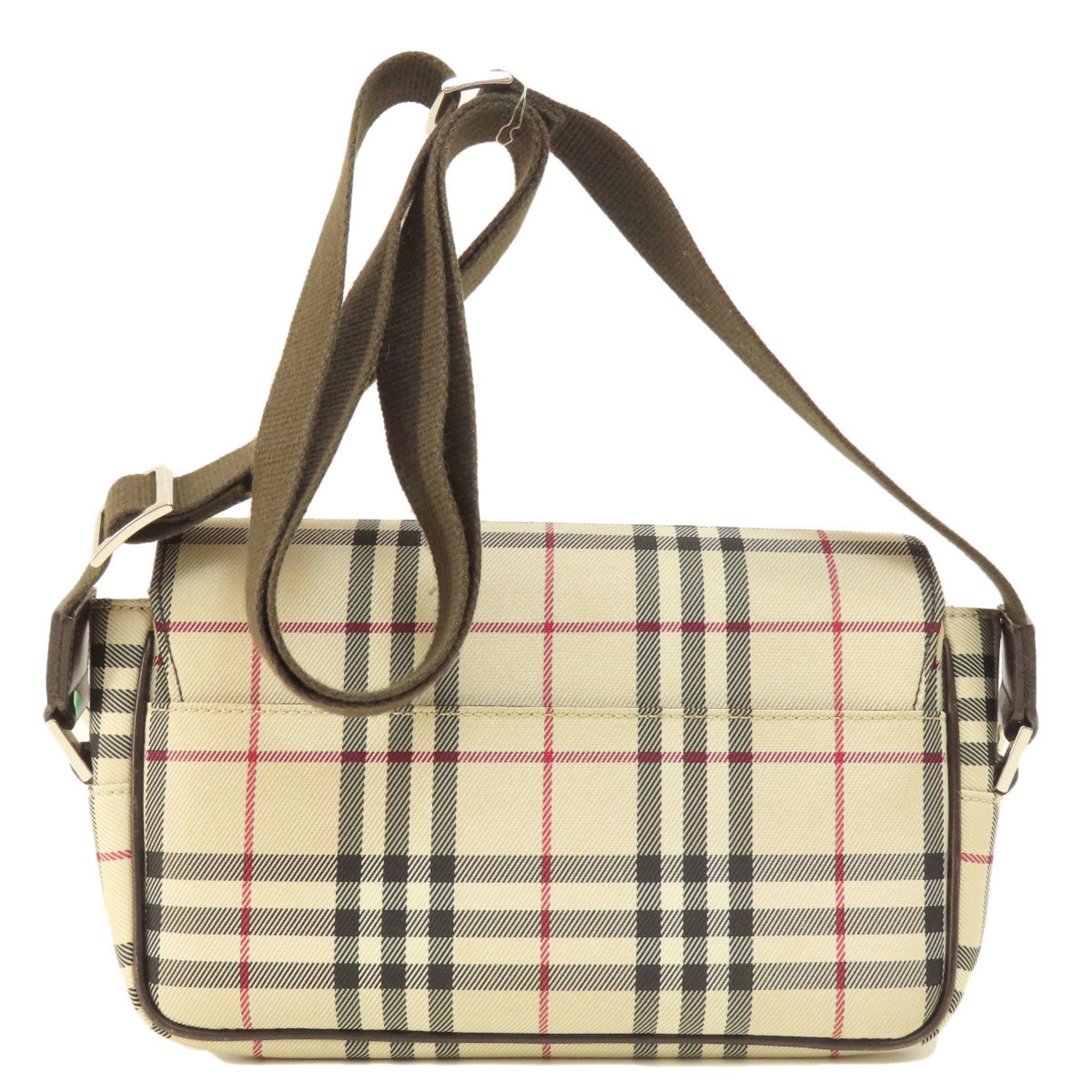 Burberry Nova Check Shoulder Bag Canvas Women's