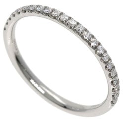 Harry Winston Half Diamond Ring, Platinum PT950, Women's