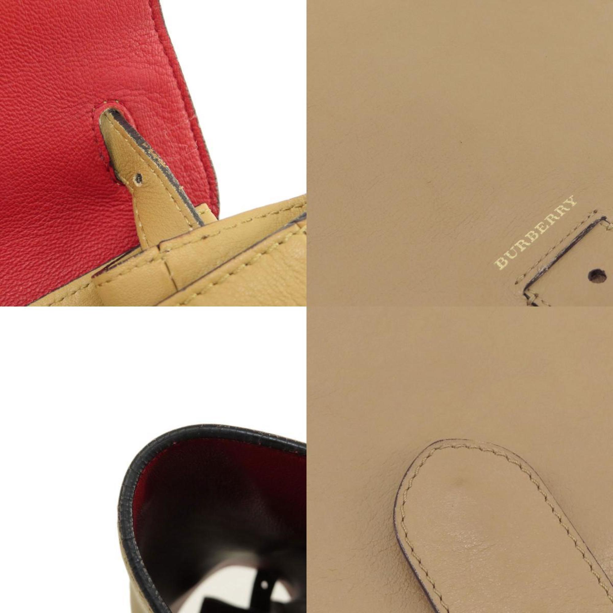 Burberry design shoulder bag leather ladies