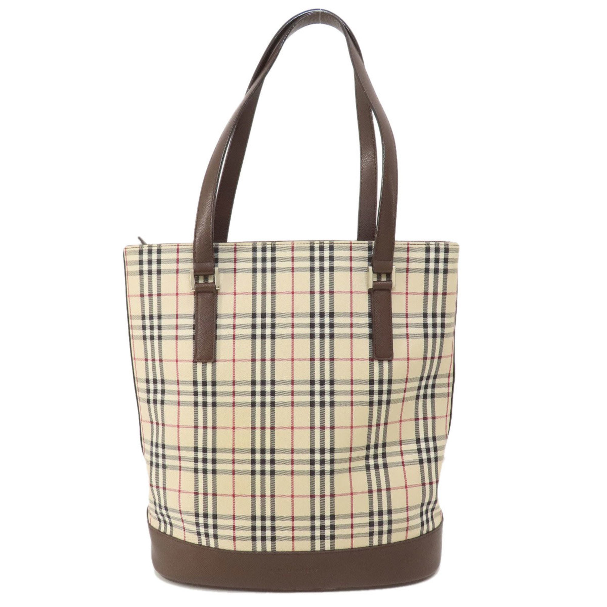 Burberry Nova Check Tote Bag Canvas Women's