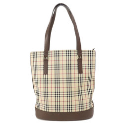 Burberry Nova Check Tote Bag Canvas Women's