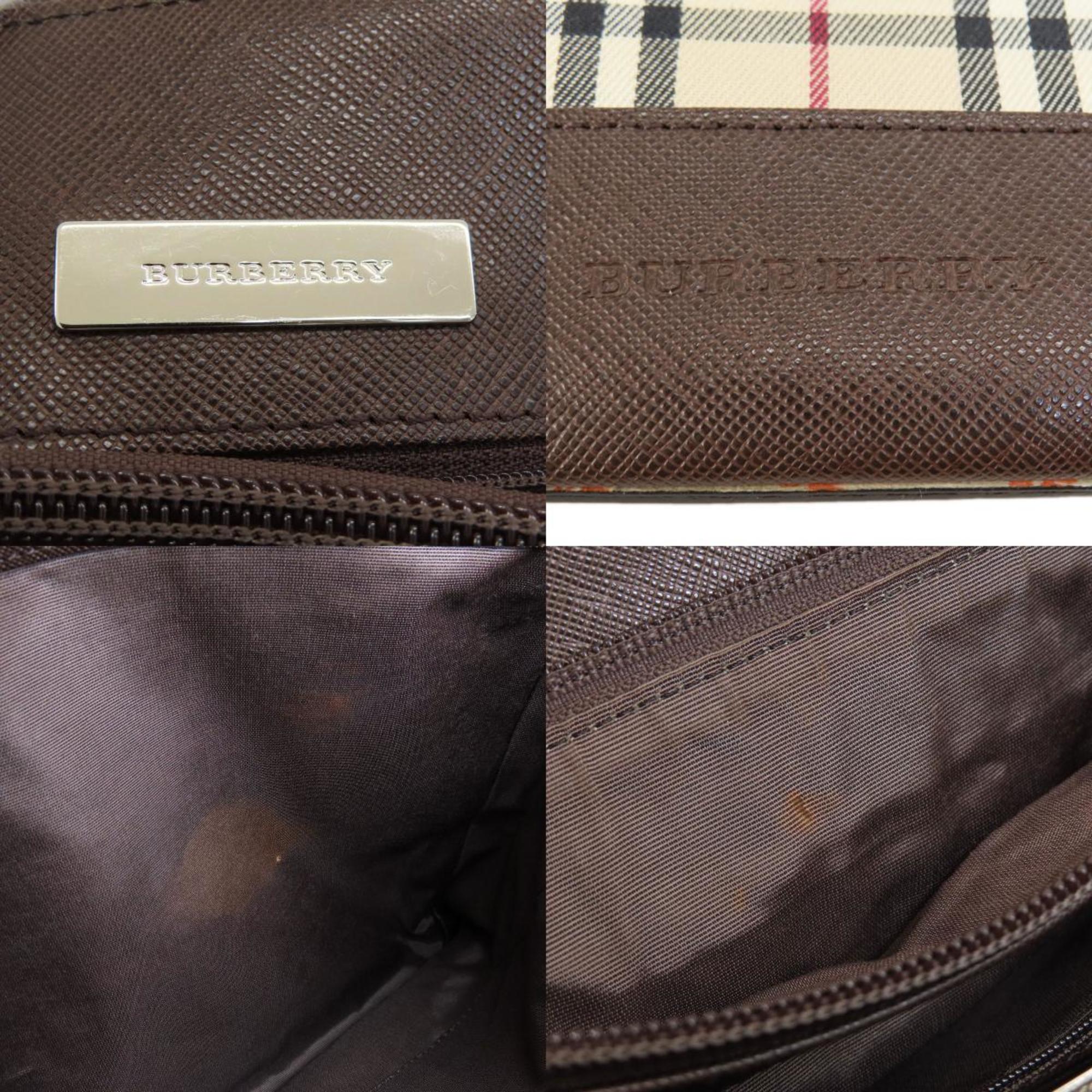 Burberry Nova Check Tote Bag Canvas Women's