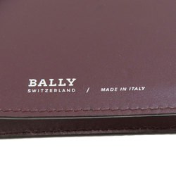 Bally business card holder, case, leather, women's