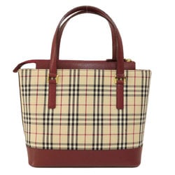 Burberry Nova Check Handbag Canvas Women's