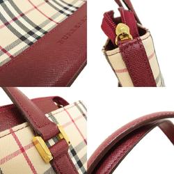 Burberry Nova Check Handbag Canvas Women's