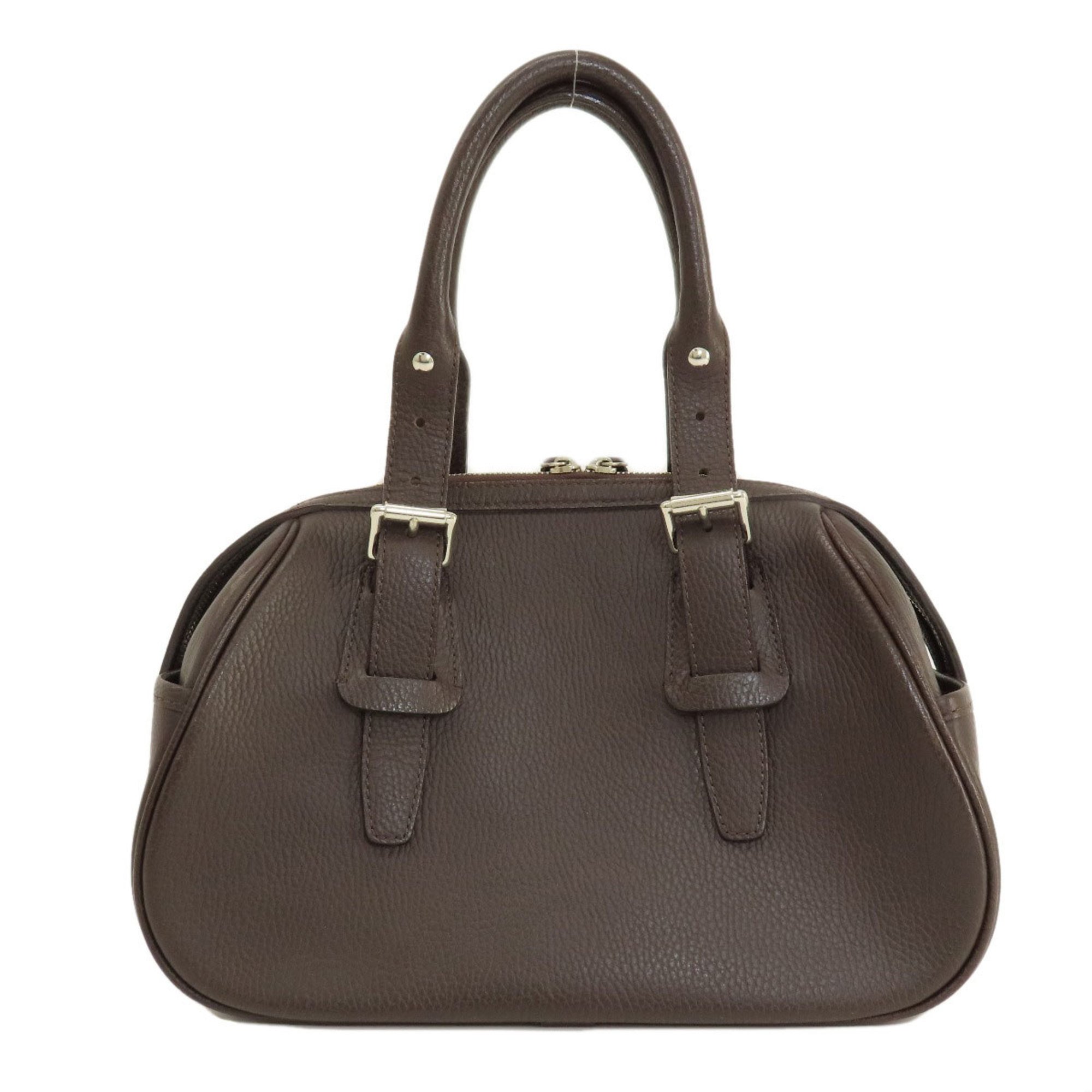 Burberry Boston Bag Leather Women's