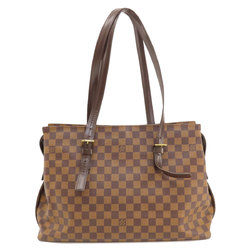 Louis Vuitton N51119 Chelsea Damier Ebene Tote Bag Canvas for Women