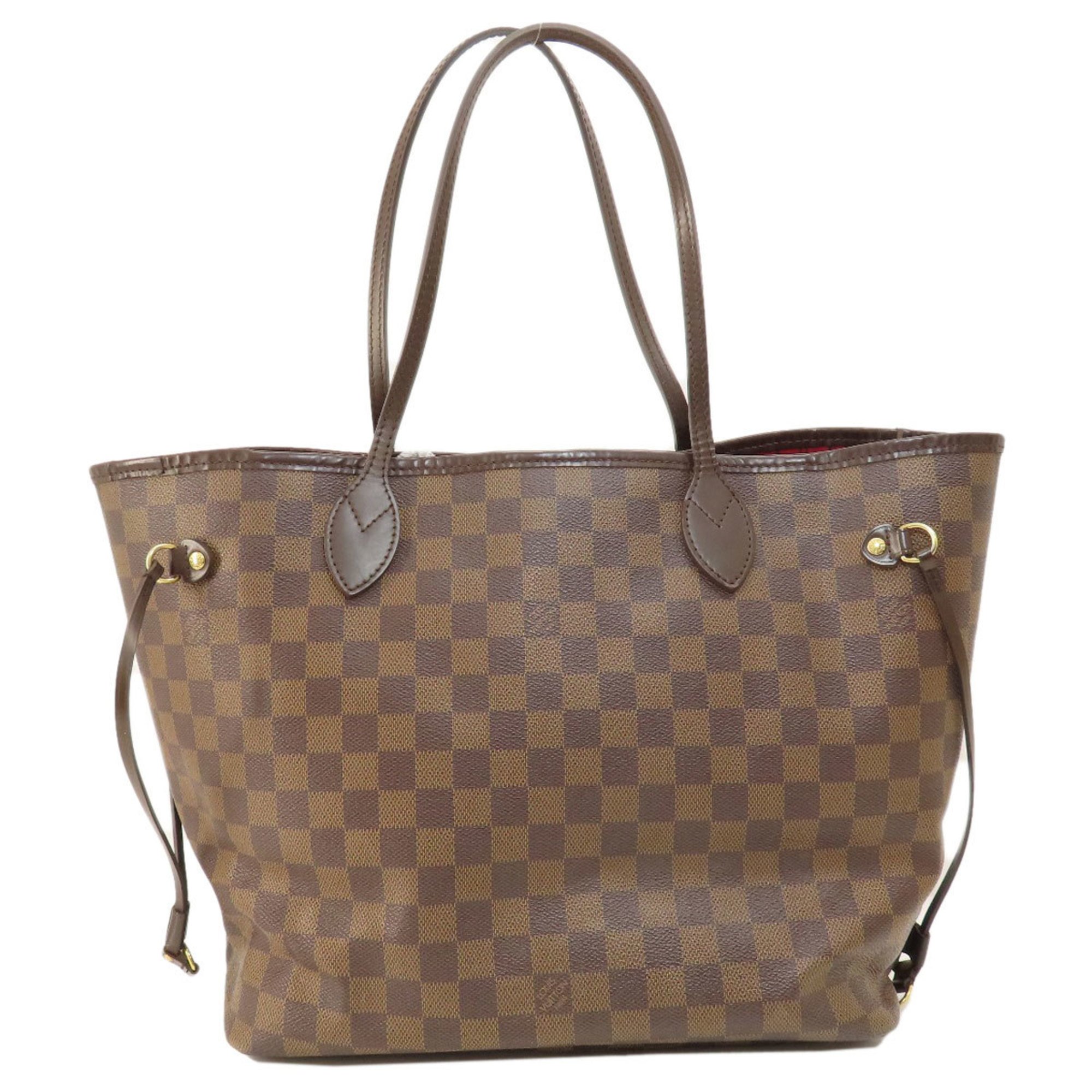 Louis Vuitton N51105 Neverfull MM Damier Ebene Tote Bag Canvas Women's