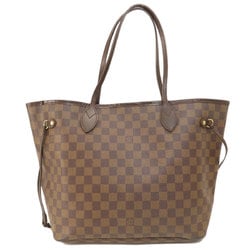 Louis Vuitton N51105 Neverfull MM Damier Ebene Tote Bag Canvas Women's