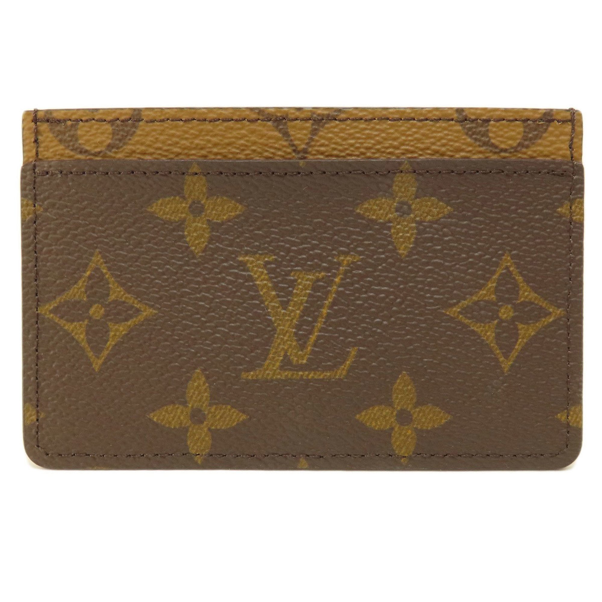 Louis Vuitton M69161 Porte Carte Sample Business Card Holder/Card Case Monogram Reverse Women's