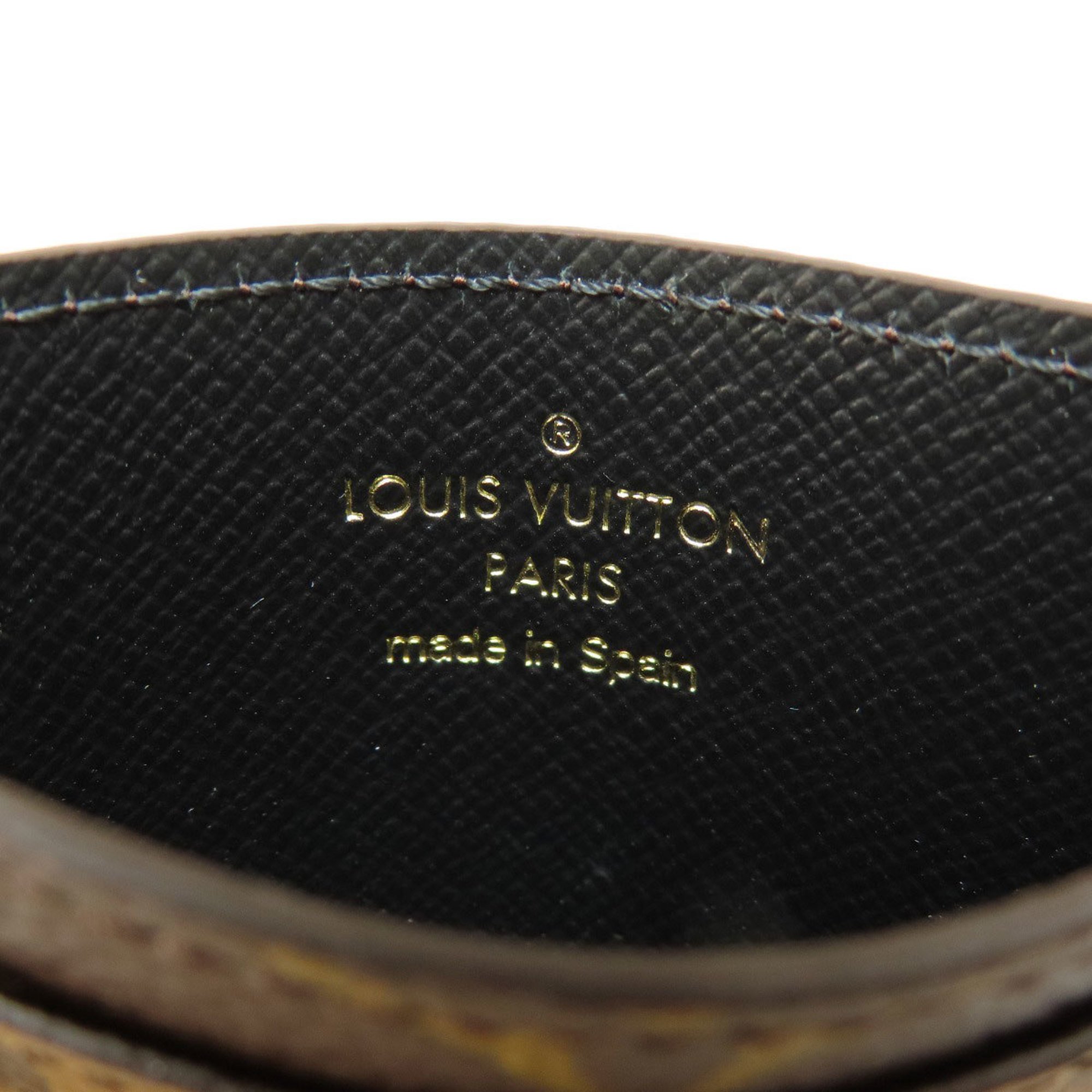 Louis Vuitton M69161 Porte Carte Sample Business Card Holder/Card Case Monogram Reverse Women's