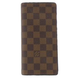 Louis Vuitton N63153 Portefeuille Brazza Old Long Wallet Damier Canvas Women's